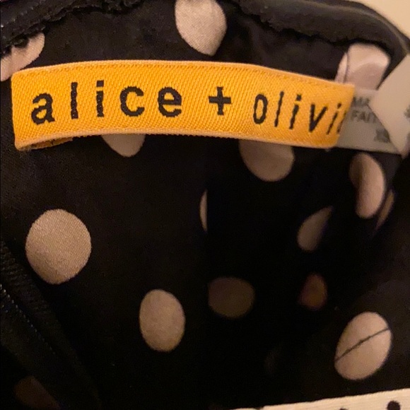 Alice and Olivia white polka dot halter dress - Picture 3 of 5